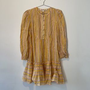NWT Veronica Beard Yellow Tibbett Dress, Sz S